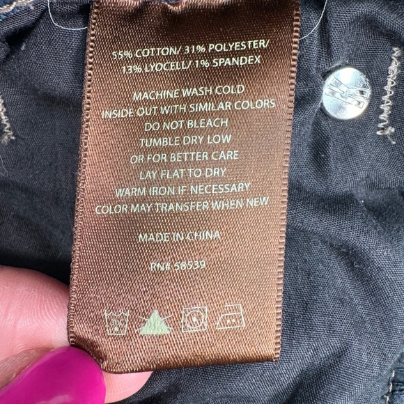 Kut From The Kloth Mia Toothpick Skinny Jeans Womens Size 8 Dark Wash Mid Rise - Picture 7 of 16